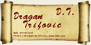 Dragan Trifović vizit kartica